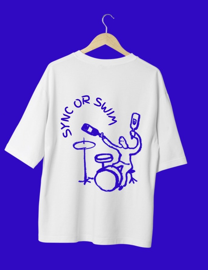 Soss The Drummer tee — back graphic
